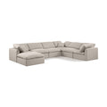  Manufacturer Color_Beige -- Meridian Indulge Fabric 7 pc Sectional IMAGE 1
