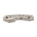  Manufacturer Color_Beige -- Meridian Indulge Fabric 7 pc Sectional IMAGE 1