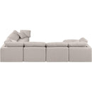  Manufacturer Color_Beige -- Meridian Indulge Fabric 7 pc Sectional IMAGE 3