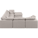 Manufacturer Color_Beige -- Meridian Indulge Fabric 7 pc Sectional IMAGE 5