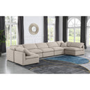  Manufacturer Color_Beige -- Meridian Indulge Fabric 7 pc Sectional IMAGE 2