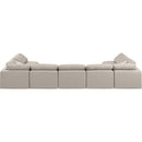  Manufacturer Color_Beige -- Meridian Indulge Fabric 7 pc Sectional IMAGE 3