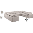  Manufacturer Color_Beige -- Meridian Indulge Fabric 8 pc Sectional IMAGE 10