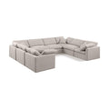  Manufacturer Color_Beige -- Meridian Indulge Fabric 8 pc Sectional IMAGE 1
