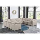  Manufacturer Color_Beige -- Meridian Indulge Fabric 8 pc Sectional IMAGE 2