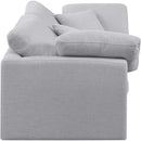  Manufacturer Color_Grey -- Indulge 70" Grey Linen Textured Fabric Upholstered 2 pc Modular Loveseat IMAGE 5