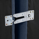 Manufacturer Color_Navy -- Indulge 140" Navy Linen Textured Fabric Upholstered 4 pc Armless Modular Sofa IMAGE 6