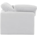  Manufacturer Color_White -- Indulge White Linen Textured Fabric Upholstered Modular Corner Chair IMAGE 5