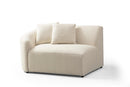 Cloe Ivory Boucle Curved RAF Sectional