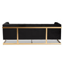 TSF-5507-Black/Gold-Sofa