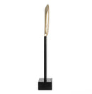 13767-02 21.75” ALUMINUM RHOMBUS ON STAND GOLD KD ACCENTS