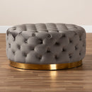 Grey/Gold-Ottoman TSF-6689