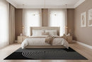 POLAR812 Black/White 5x7 Rug
