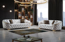Lupino Ivory Velvet Sofa & Loveseat