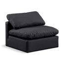 Manufacturer Color_Black -- Meridian Indulge Stationary Leather Look Chair IMAGE 1