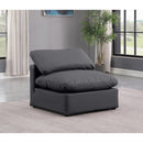 Manufacturer Color_Black -- Meridian Indulge Stationary Leather Look Chair IMAGE 2