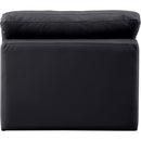  Manufacturer Color_Black -- Meridian Indulge Stationary Leather Look Chair IMAGE 3
