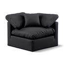  Manufacturer Color_Black -- Meridian Indulge Stationary Leather Look Chair IMAGE 1