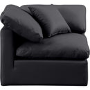  Manufacturer Color_Black -- Meridian Indulge Stationary Leather Look Chair IMAGE 4