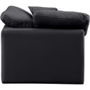 Manufacturer Color_Black -- Meridian Indulge Stationary Leather Look Chair IMAGE 5