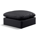  Manufacturer Color_Black -- Meridian Indulge Leather Look Ottoman IMAGE 1