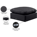 Manufacturer Color_Black -- Meridian Indulge Leather Look Ottoman IMAGE 5