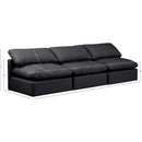 Manufacturer Color_Black -- Meridian Indulge Stationary Leather Look Sofa IMAGE 7