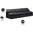  Manufacturer Color_Black -- Meridian Indulge Stationary Leather Look Sofa IMAGE 8