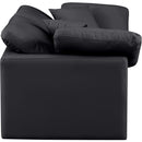  Manufacturer Color_Black -- Meridian Indulge Stationary Leather Look Sofa IMAGE 5
