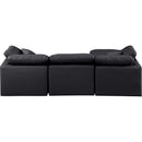  Manufacturer Color_Black -- Meridian Indulge Leather Look 4 pc Sectional IMAGE 3