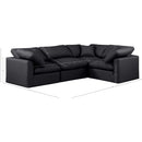  Manufacturer Color_Black -- Meridian Indulge Leather Look 4 pc Sectional IMAGE 9