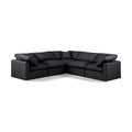  Manufacturer Color_Black -- Meridian Indulge Leather Look 5 pc Sectional IMAGE 1