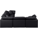  Manufacturer Color_Black -- Meridian Indulge Leather Look 5 pc Sectional IMAGE 5