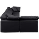  Manufacturer Color_Black -- Meridian Indulge Leather Look 5 pc Sectional IMAGE 5