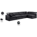 Meridian Indulge Black Vegan Leather Modular Sectional IMAGE 9