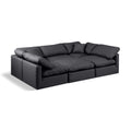 Manufacturer Color_Black -- Meridian Indulge Leather Look 6 pc Sectional IMAGE 1