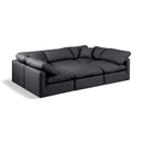  Manufacturer Color_Black -- Meridian Indulge Leather Look 6 pc Sectional IMAGE 1