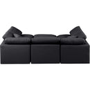  Manufacturer Color_Black -- Meridian Indulge Leather Look 6 pc Sectional IMAGE 3