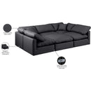  Manufacturer Color_Black -- Meridian Indulge Leather Look 6 pc Sectional IMAGE 9