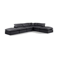  Manufacturer Color_Black -- Meridian Indulge Leather Look 6 pc Sectional IMAGE 1