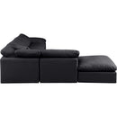  Manufacturer Color_Black -- Meridian Indulge Leather Look 6 pc Sectional IMAGE 5