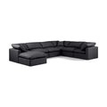  Manufacturer Color_Black -- Meridian Indulge Leather Look 7 pc Sectional IMAGE 1