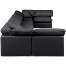  Manufacturer Color_Black -- Meridian Indulge Leather Look 7 pc Sectional IMAGE 5