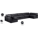  Manufacturer Color_Black -- Meridian Indulge Leather Look 7 pc Sectional IMAGE 9