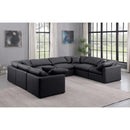  Manufacturer Color_Black -- Meridian Indulge Leather Look 8 pc Sectional IMAGE 2