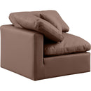  Manufacturer Color_Brown -- Indulge Brown Vegan Leather Upholstered Modular Corner Chair IMAGE 6