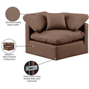  Manufacturer Color_Brown -- Indulge Brown Vegan Leather Upholstered Modular Corner Chair IMAGE 9