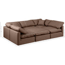 Meridian Indulge Brown Vegan Leather Modular Sectional IMAGE 8