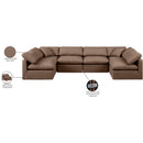 Meridian Indulge Brown Vegan Leather Modular Sectional IMAGE 9