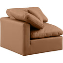  Manufacturer Color_Cognac -- Indulge Cognac Vegan Leather Upholstered Modular Corner Chair IMAGE 6